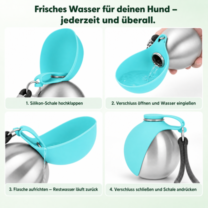 NaturePfote - Tragbare Trinkflasche für Hunde