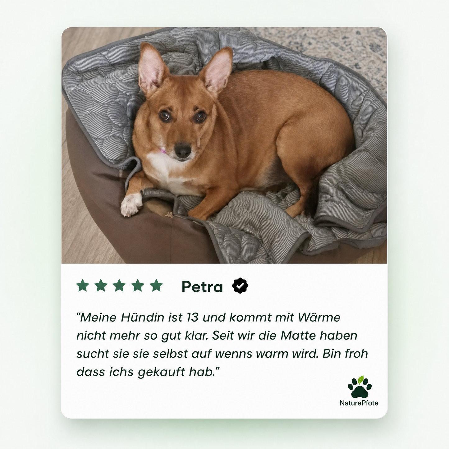 NaturePfote - Selbst kühlende Hundematte