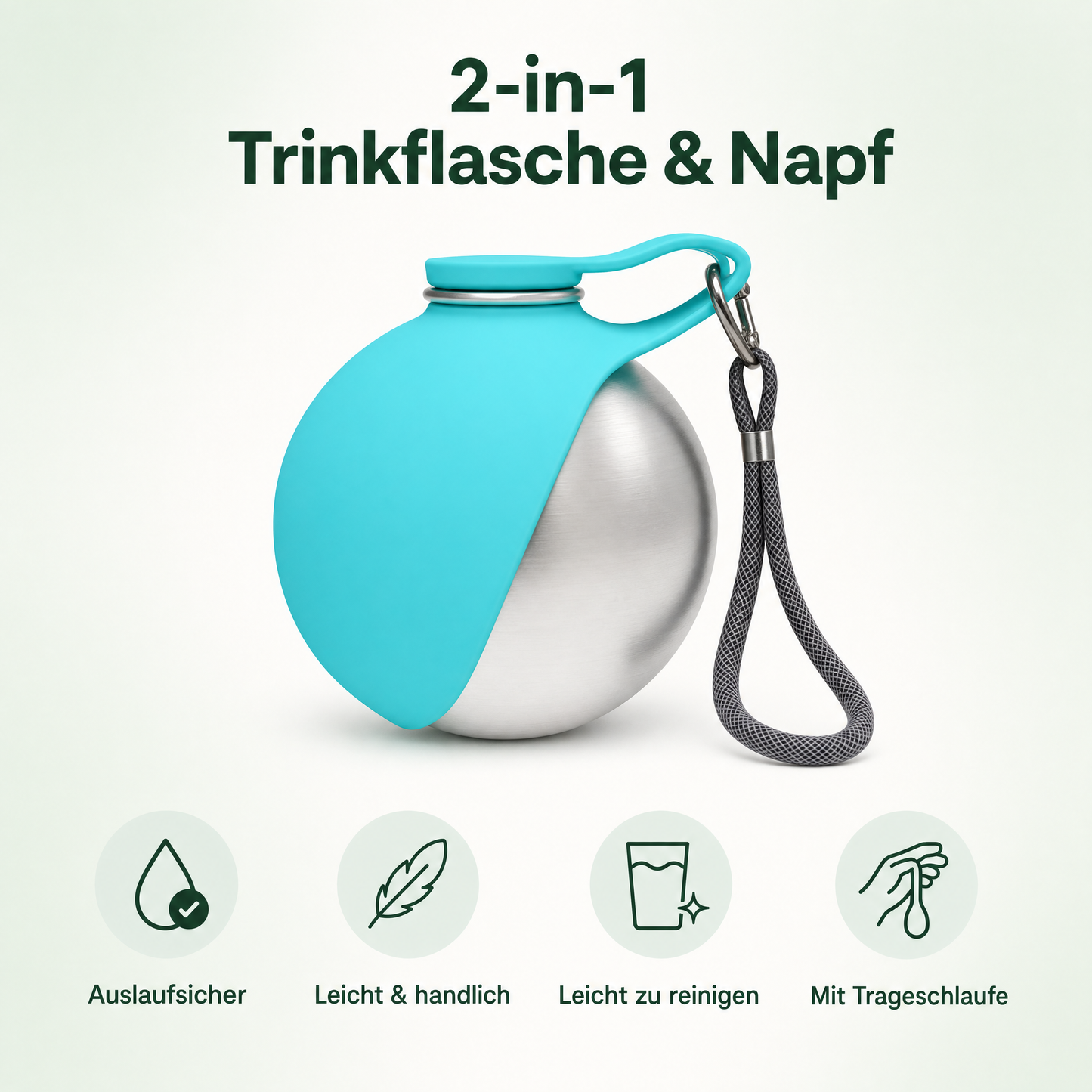 NaturePfote - Tragbare Trinkflasche für Hunde