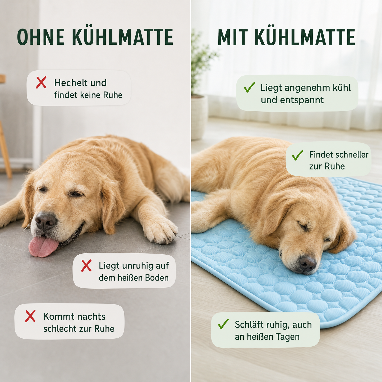 NaturePfote - Selbst kühlende Hundematte